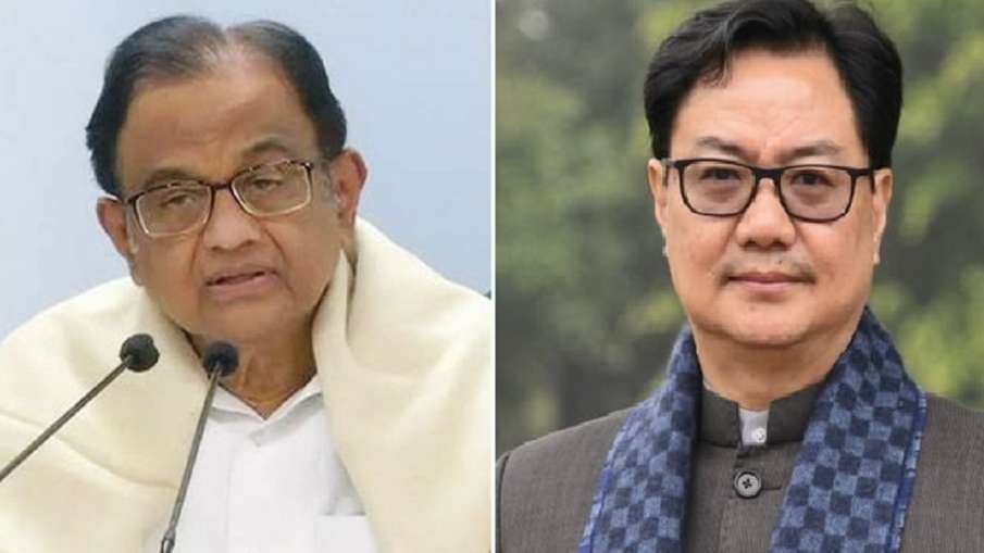 Congress leader P Chidambaram and Union Law Minister Kiren Rijiju trade barbs of SC's order on Sedition law