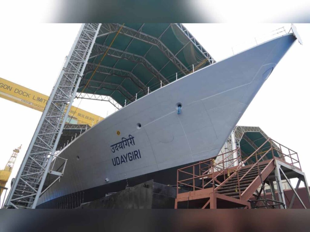Rajnath Singh launches Surat and Udaygiri, Rajnath Singh warships, Indian Navy warships, Surat and Udaygiri,