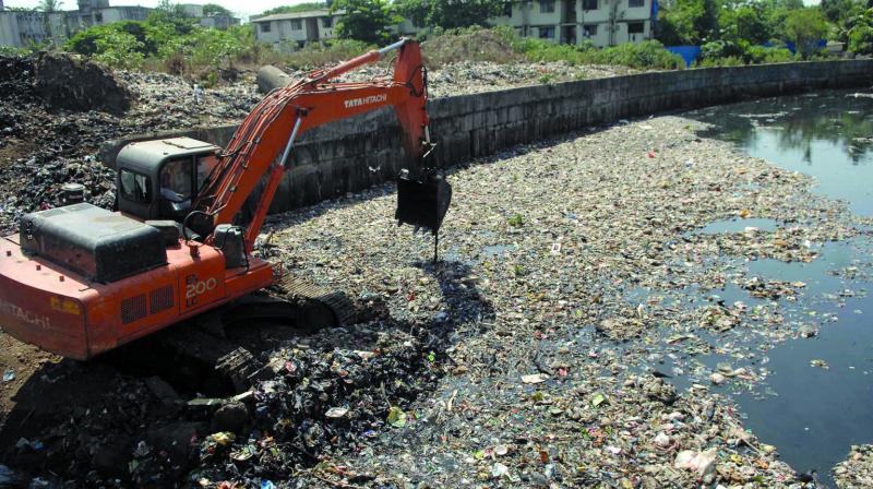 Civic agency has claimed to remove 60000 metric tons of silt from various drains (file photo)