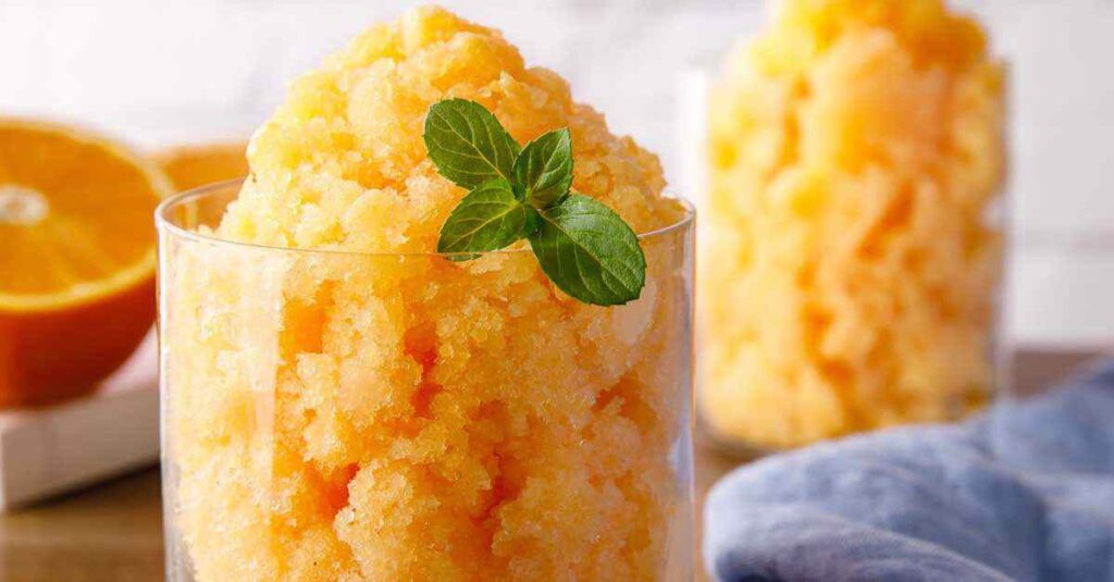 The origin of granita dates back to the 16th century when the Sicilians started adding sea salt to snow and refrigerating it with the help of a pozzetto.