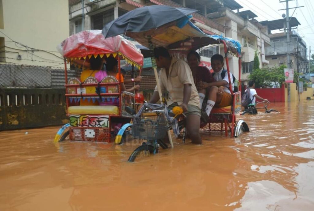 With the rising levels of water in rivers, flood situation has become worse in Assam & Meghalaya.