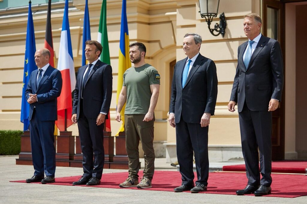 Leaders from four European countries visited Ukraine to show their support. 