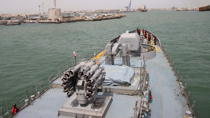 INS Tarkash reaches Djibouti as Part of a Long-range overseas deployment 