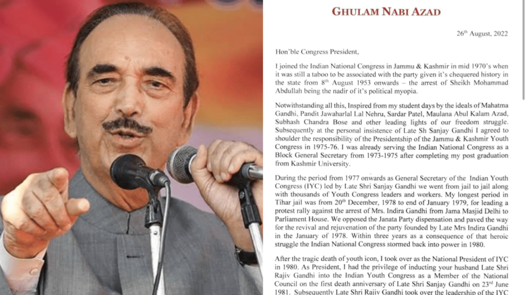 ‘Important decisions were taken by Rahul Gandhi’s security guard’: Here’s Ghulam Nabi Azad’s resignation letter 