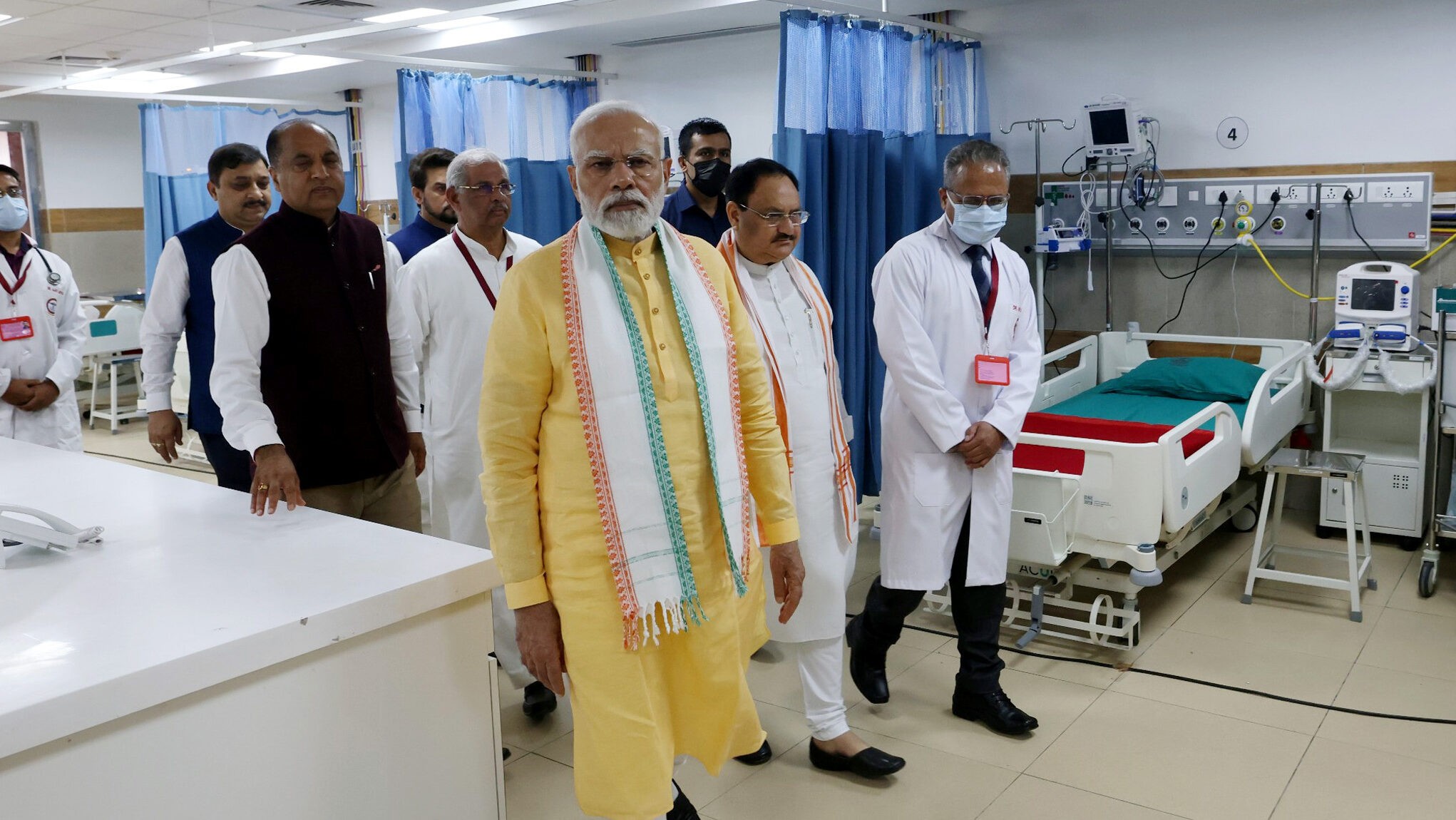 PM Modi dedicates AIIMS Bilaspur, lays foundation of Medical Device Park at Nalagarh 