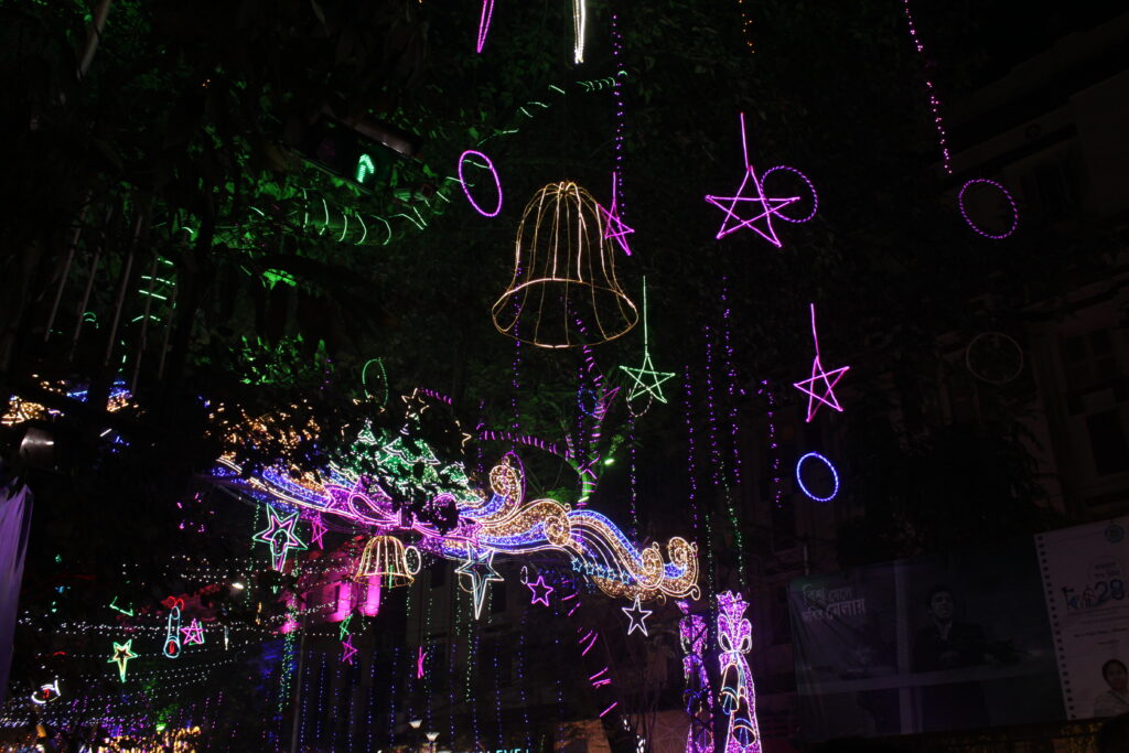 In Pics: Kolkata's Park Street decks up in Christmas fervour