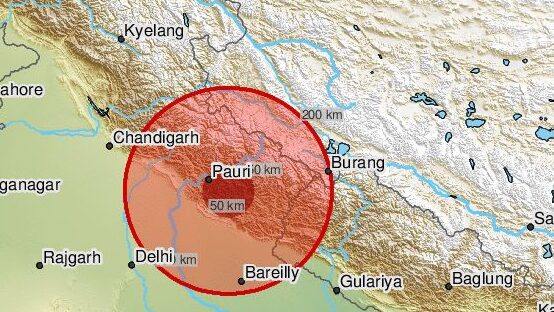 Earthquake across Nepal, northern India; tremors lasts for 30 seconds
