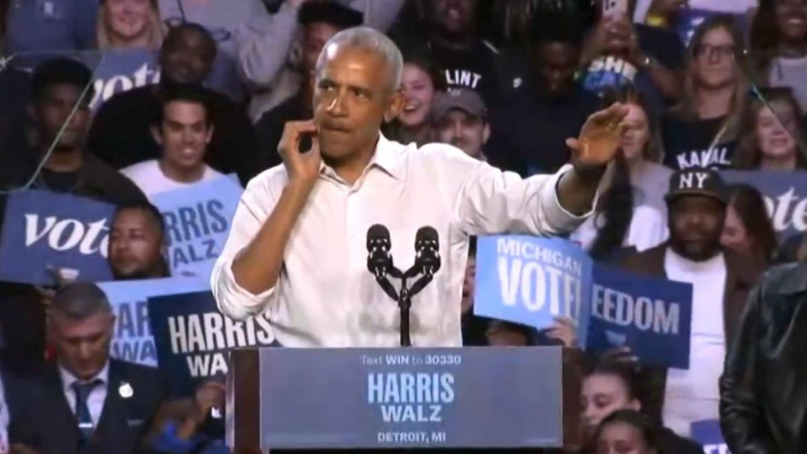 Obama Eminem rally, Kamala Harris Detroit rally, Obama raps Lose Yourself, Eminem Obama Detroit, Barack Obama viral video, Kamala Harris campaign,
