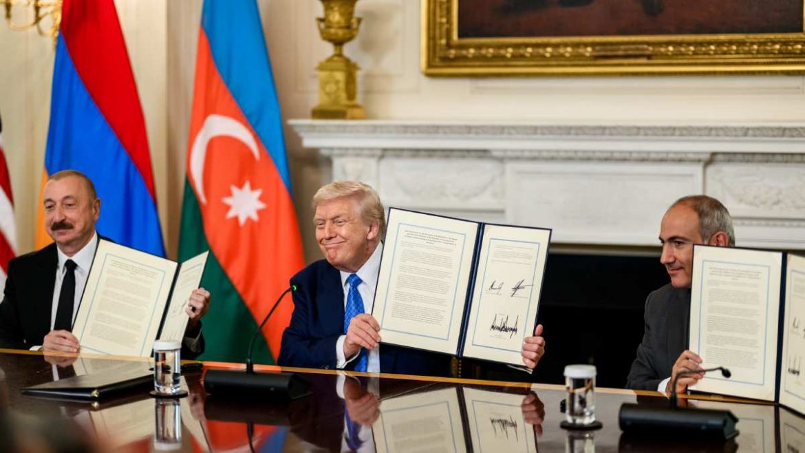 Azerbaijan Armenia peace agreement, US-brokered peace deal, Donald Trump Armenia Azerbaijan, South Caucasus transit corridor,