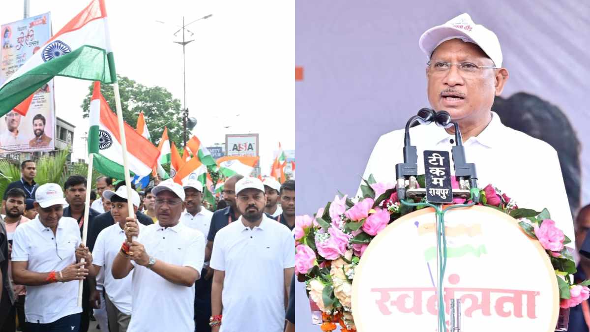Vishnu Deo Sai Independence Run, Chhattisgarh CM Independence Day speech, Tiranga Yatra Raipur,