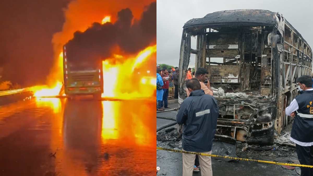 andhra pradesh, andhra pradesh bus fire, kurnool bus fire,