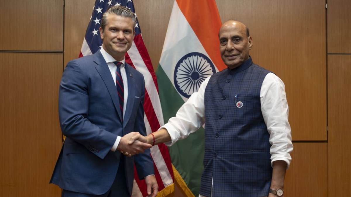 india us defence pact, rajnath singh, pete hegseth,